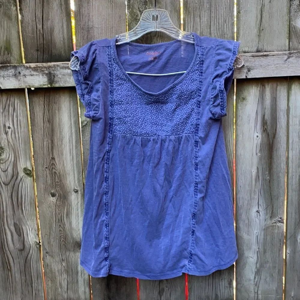 Cat & Jack Blue top sz. 10/12